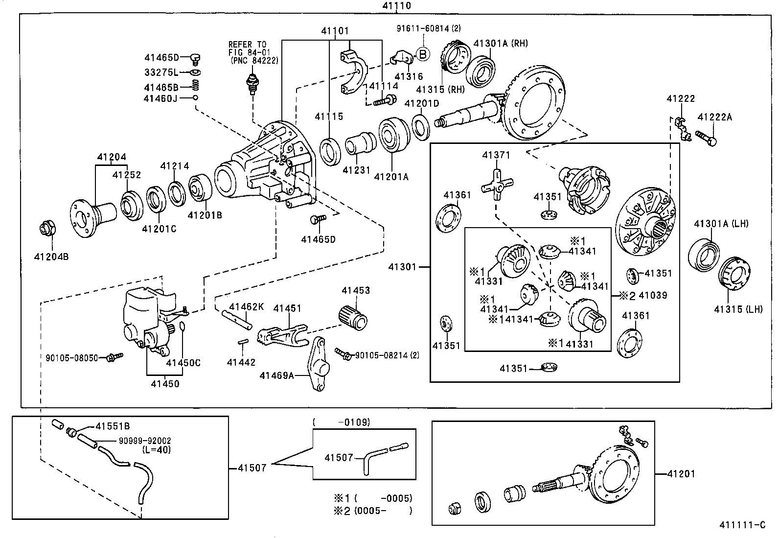 41201-80084 FINAL GEAR KIT, DIFFERENTIAL, REAR product image