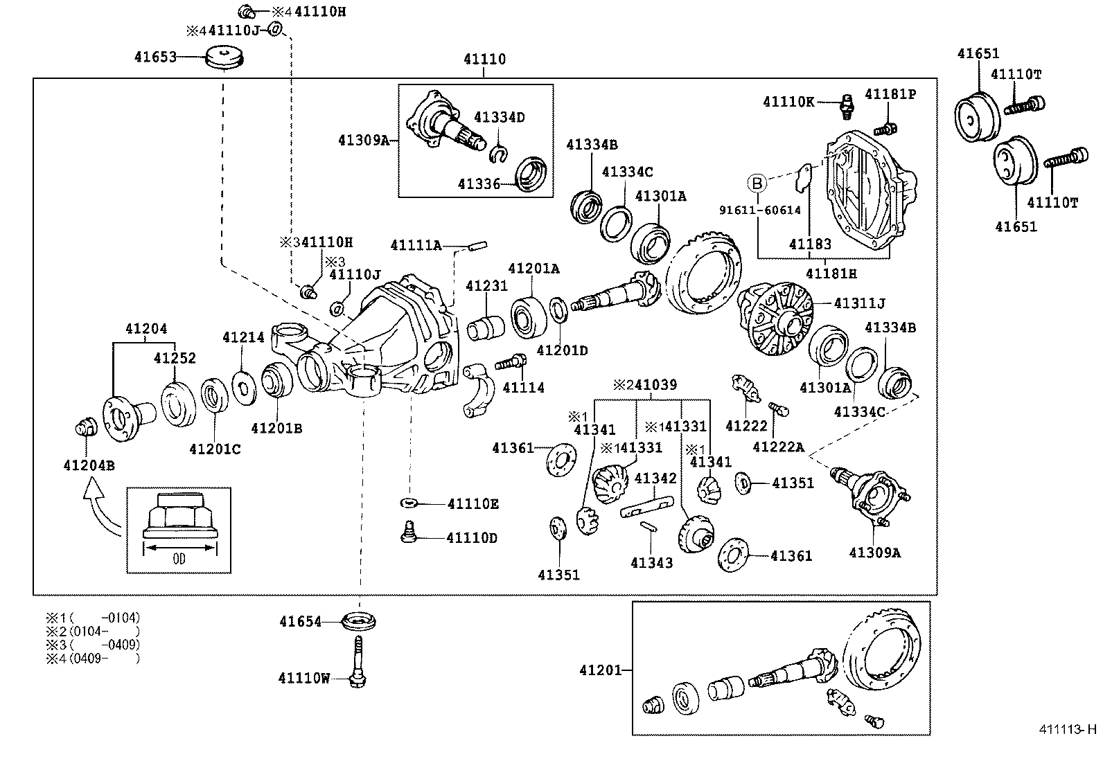 41110-3A143 CARRIER ASSY, DIFFERENTIAL, REAR product image