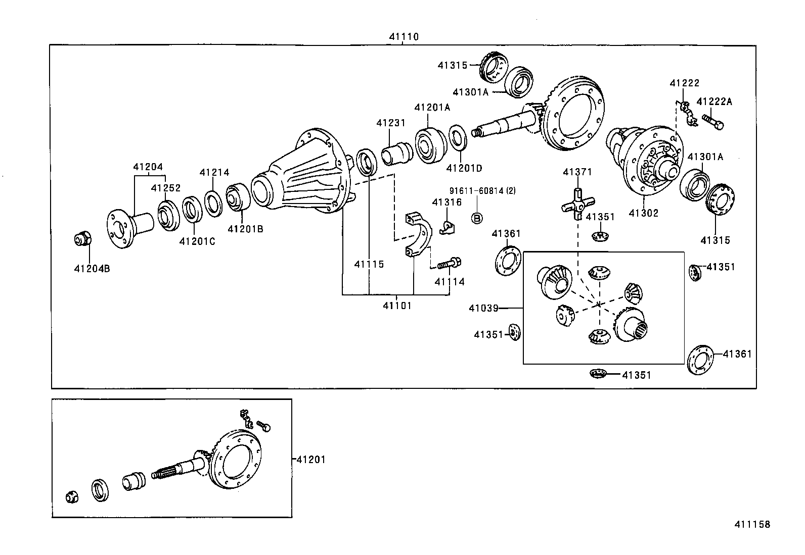 04412-35181 GASKET KIT, REAR DIFFERENTIAL CARRIER product image