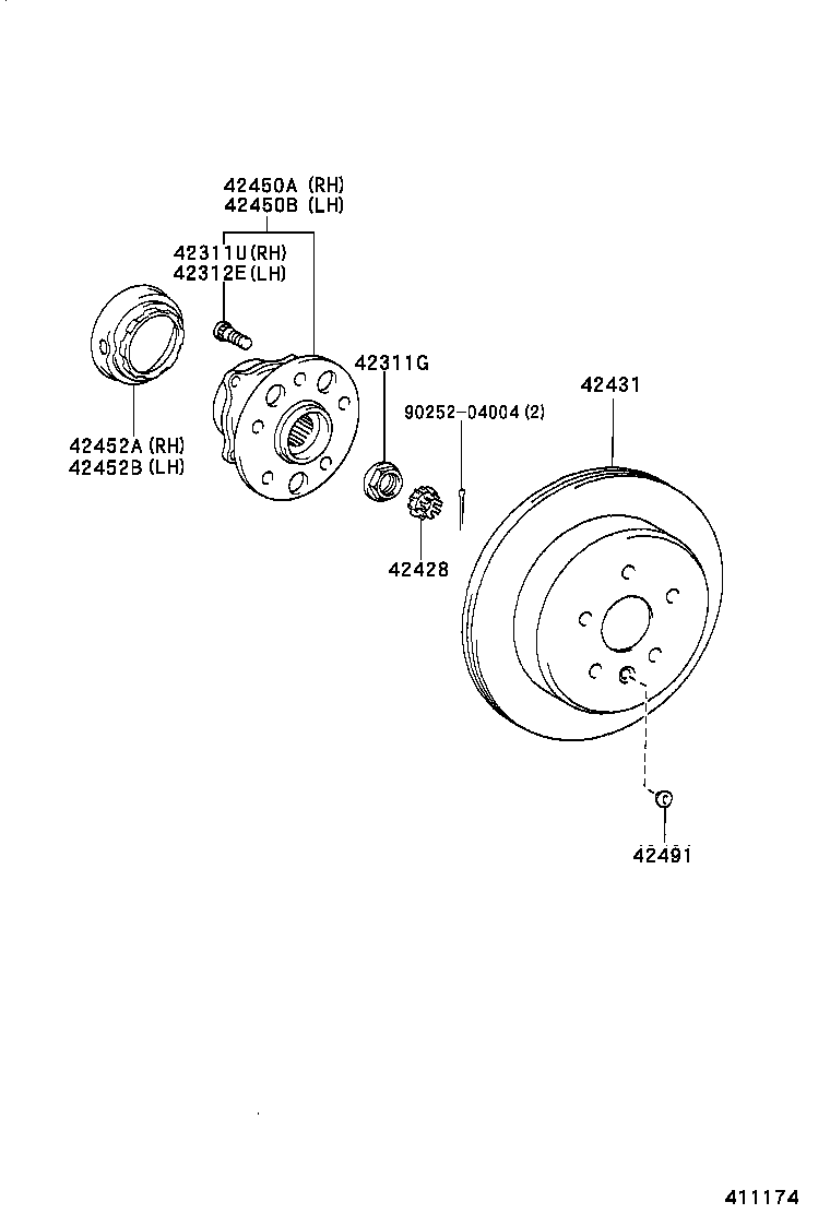 42340-50050 SHAFT ASSY, REAR DRIVE, LH product image