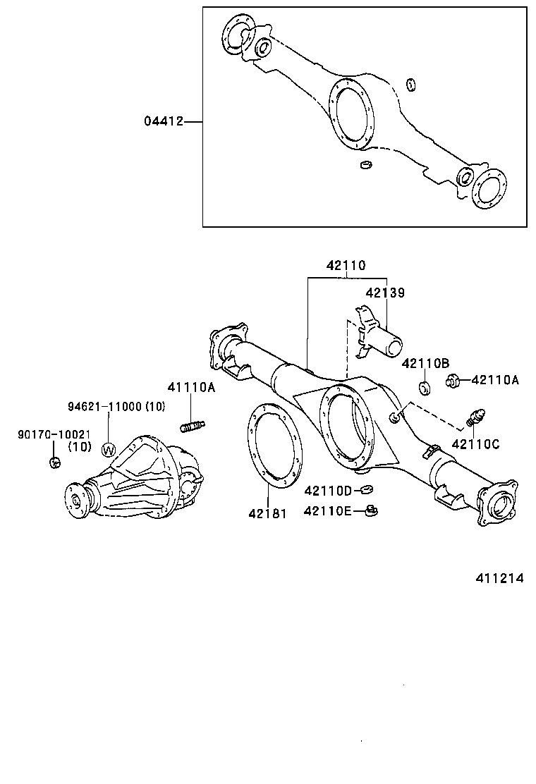 04412-35171 GASKET KIT, REAR DIFFERENTIAL CARRIER product image
