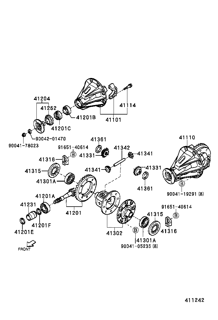 41331-87610 GEAR, REAR DIFFERENTIAL SIDE product image