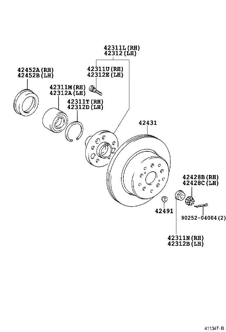 42330-24040 SHAFT ASSY, REAR DRIVE, RH product image