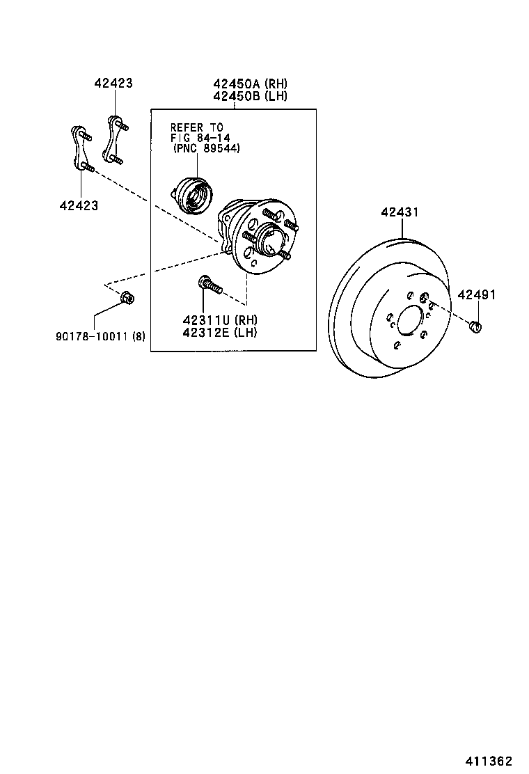 42423-28020 RETAINER, REAR AXLE BEARING, INNER product image