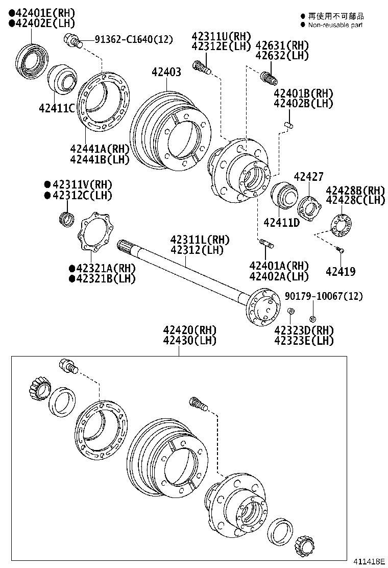 42441-25041 DEFLECTOR, BRAKE DRUM OIL RH product image