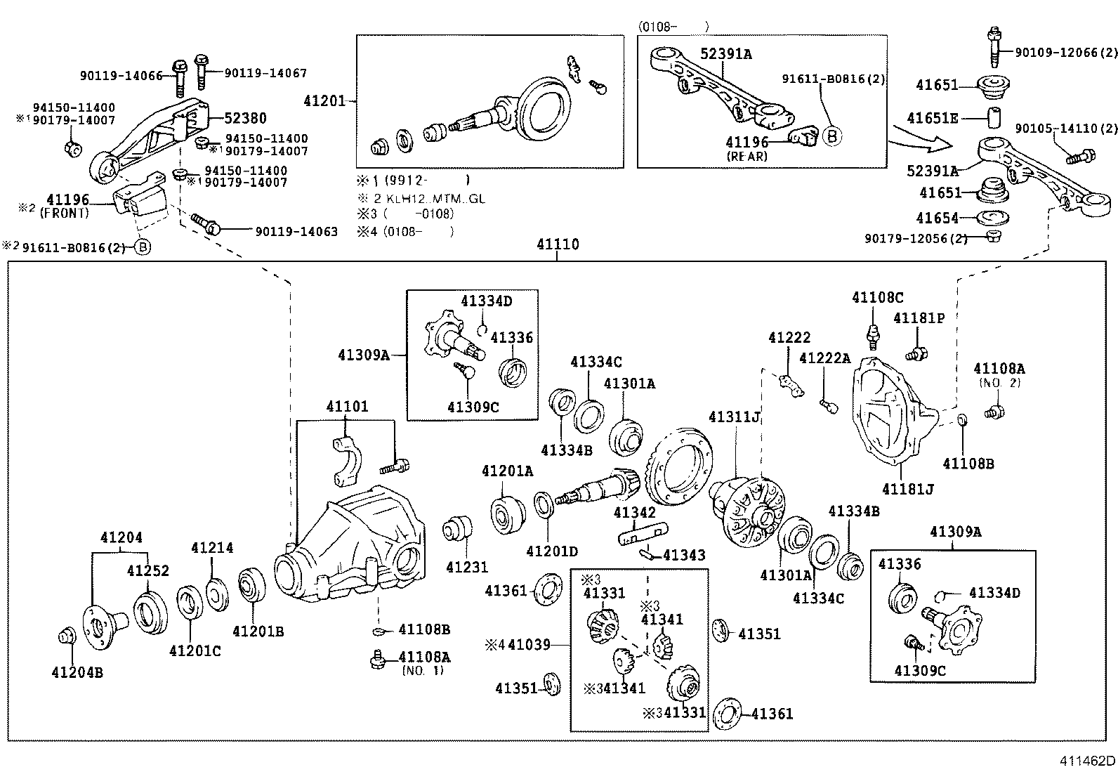 41039-34020 GEAR KIT, DIFFERENTIAL, REAR product image