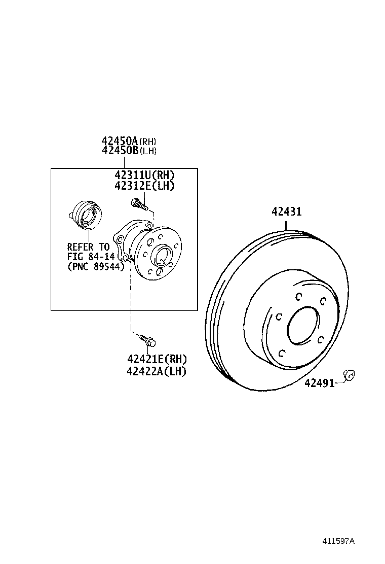 42431-06060 DISC, REAR product image