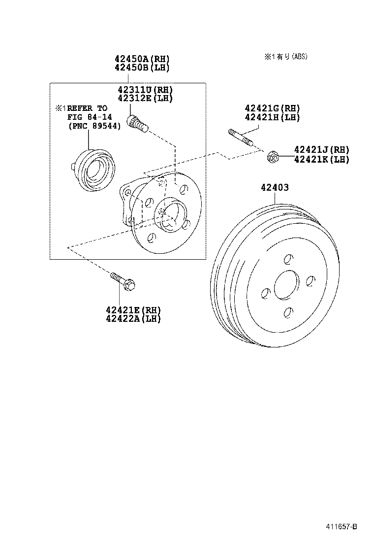 90105-10515 BOLT (FOR REAR AXLE BEARING CASE RH) product image