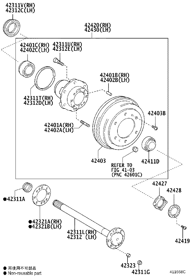 90942-T2004 BOLT, HUB (FOR REAR AXLE RH) product image