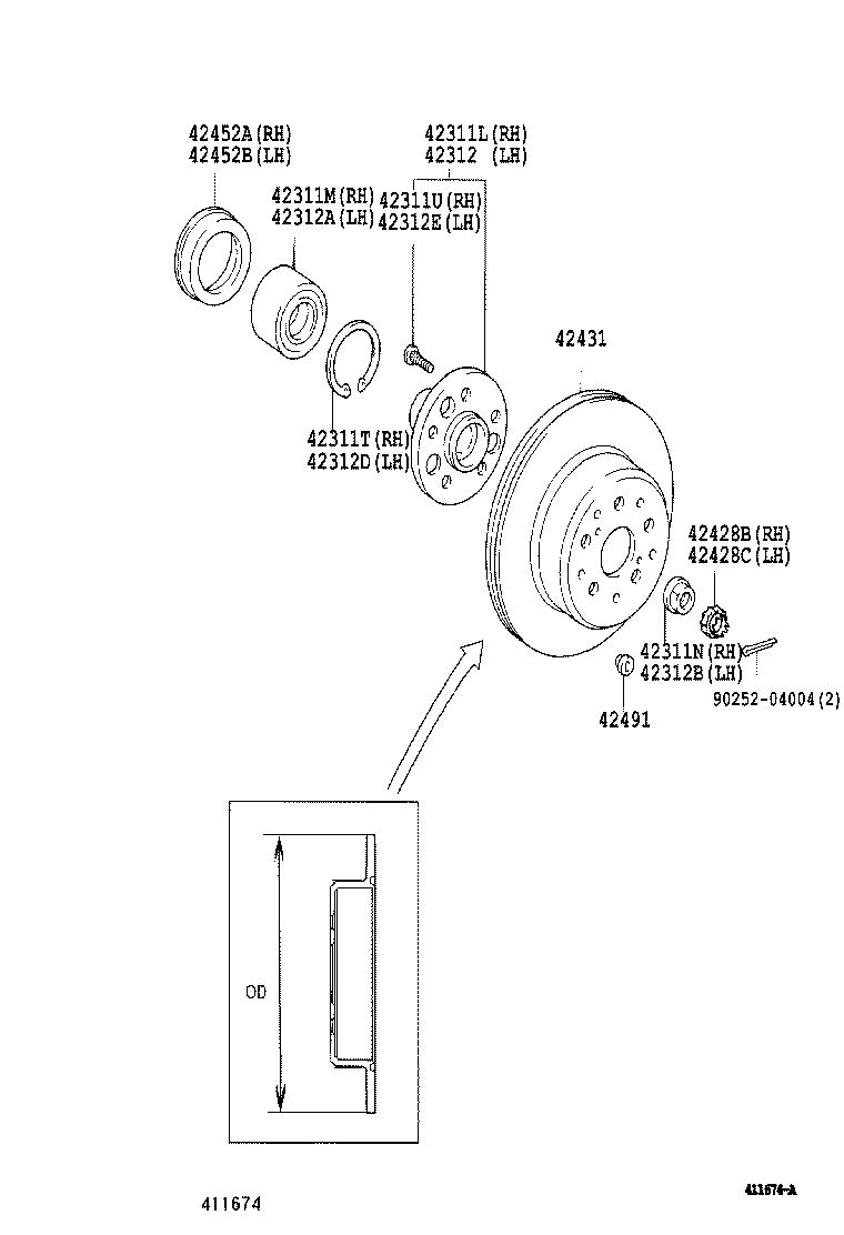 42330-22080 SHAFT ASSY, REAR DRIVE, RH product image
