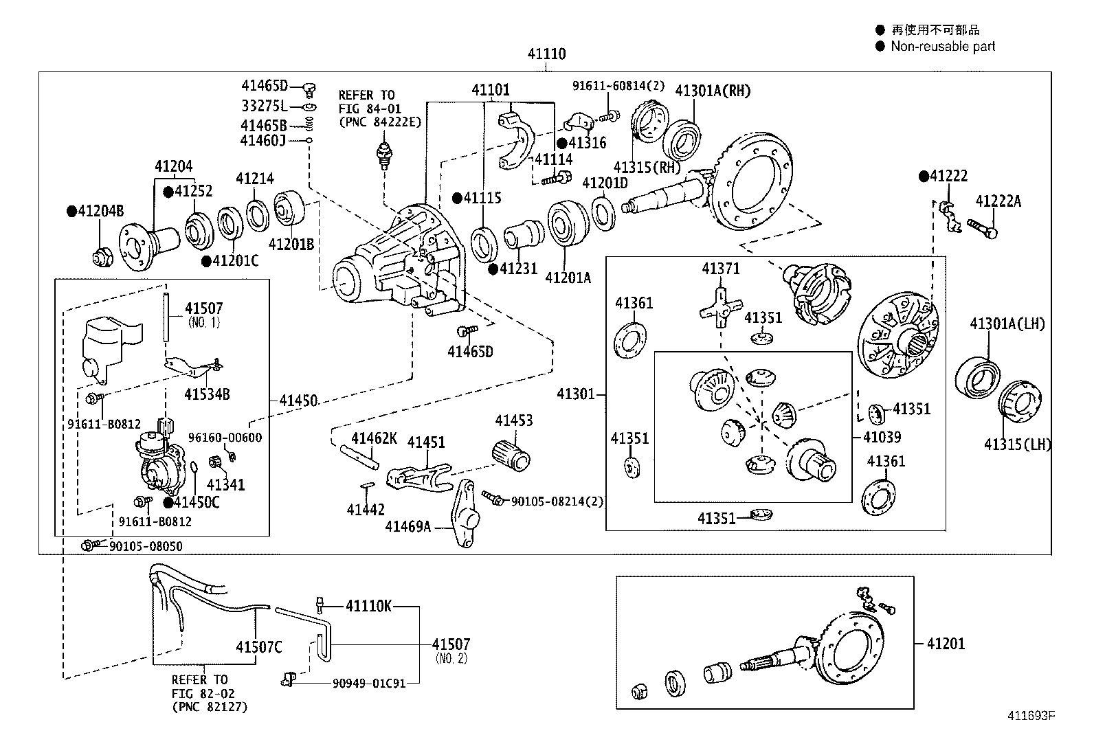 41110-3D590 CARRIER ASSY, DIFFERENTIAL, REAR product image