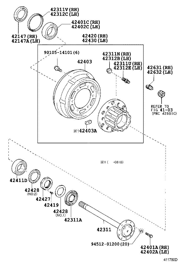 42431-37040 DISC, REAR product image