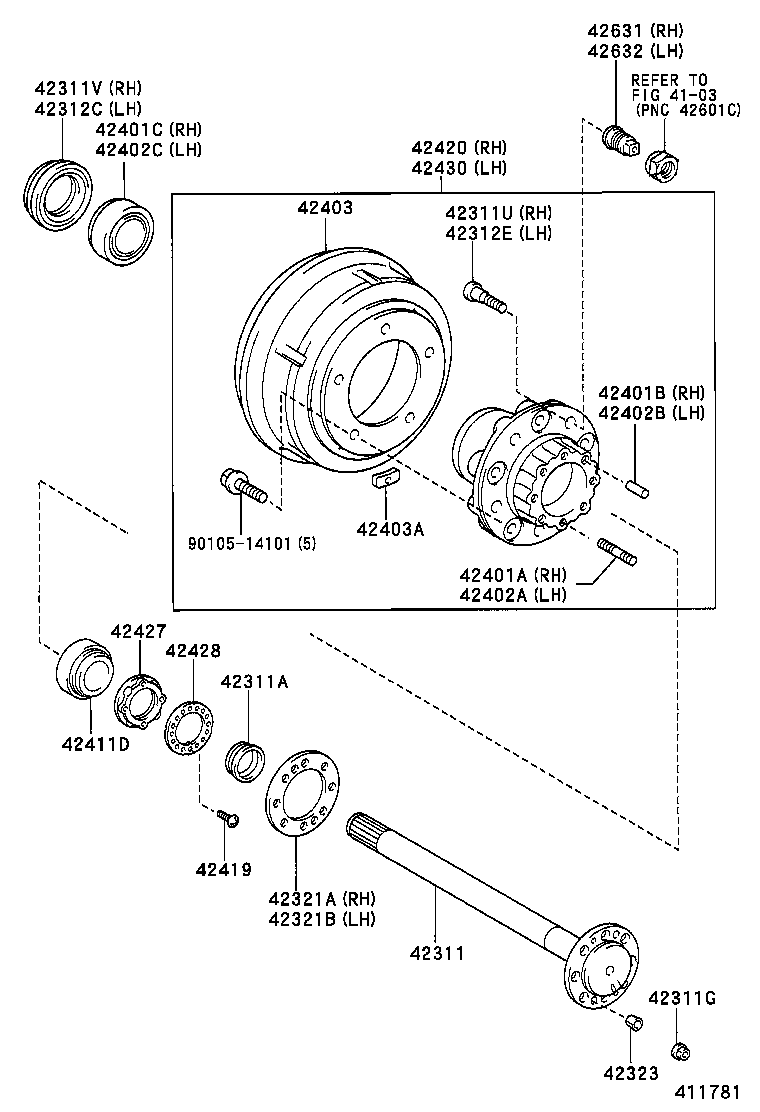 42431-37040 DISC, REAR product image