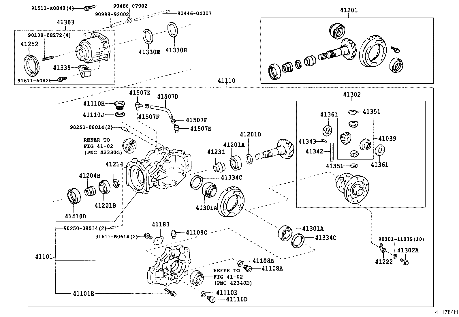 41201-80565 FINAL GEAR KIT, DIFFERENTIAL, REAR product image