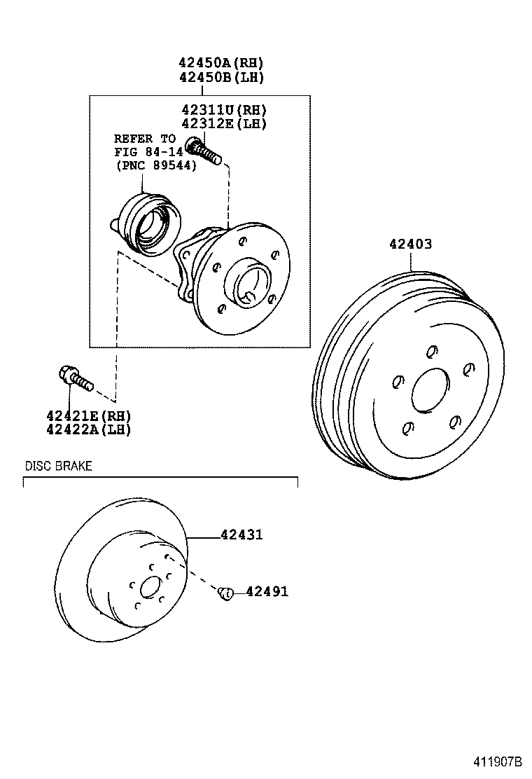 42431-21011 DISC, REAR product image