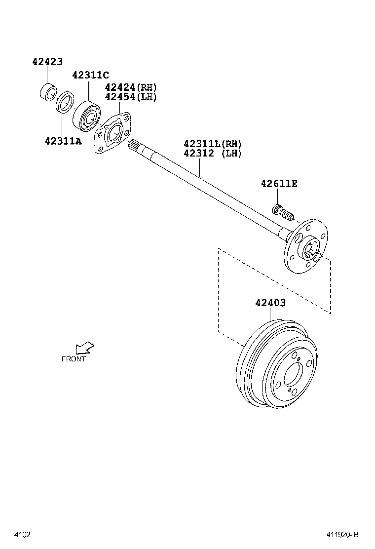 9004A-31018 SEAL, OIL (FOR REAR AXLE SHAFT) product image