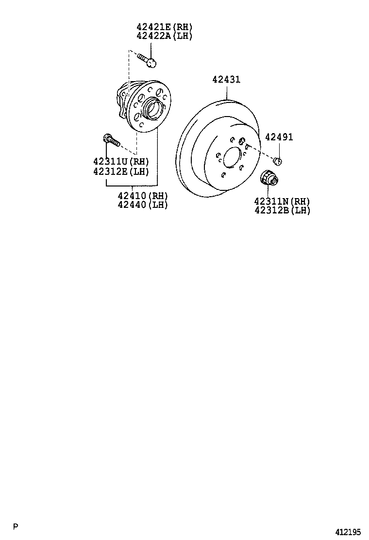 42340-28090 SHAFT ASSY, REAR DRIVE, RH product image