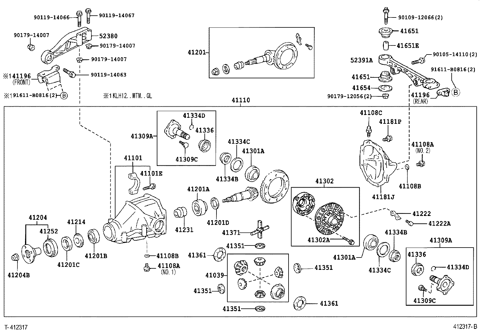 41039-34020 GEAR KIT, DIFFERENTIAL, REAR product image