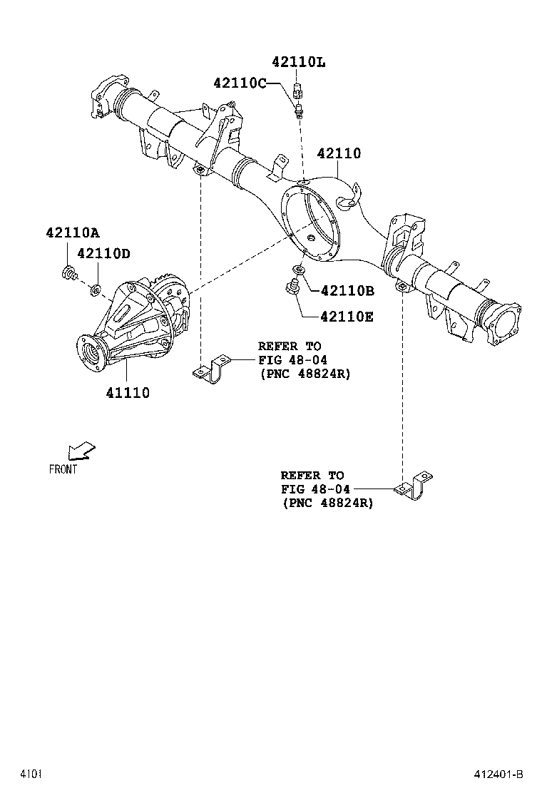 41110-B4030 CARRIER ASSY, DIFFERENTIAL, REAR product image
