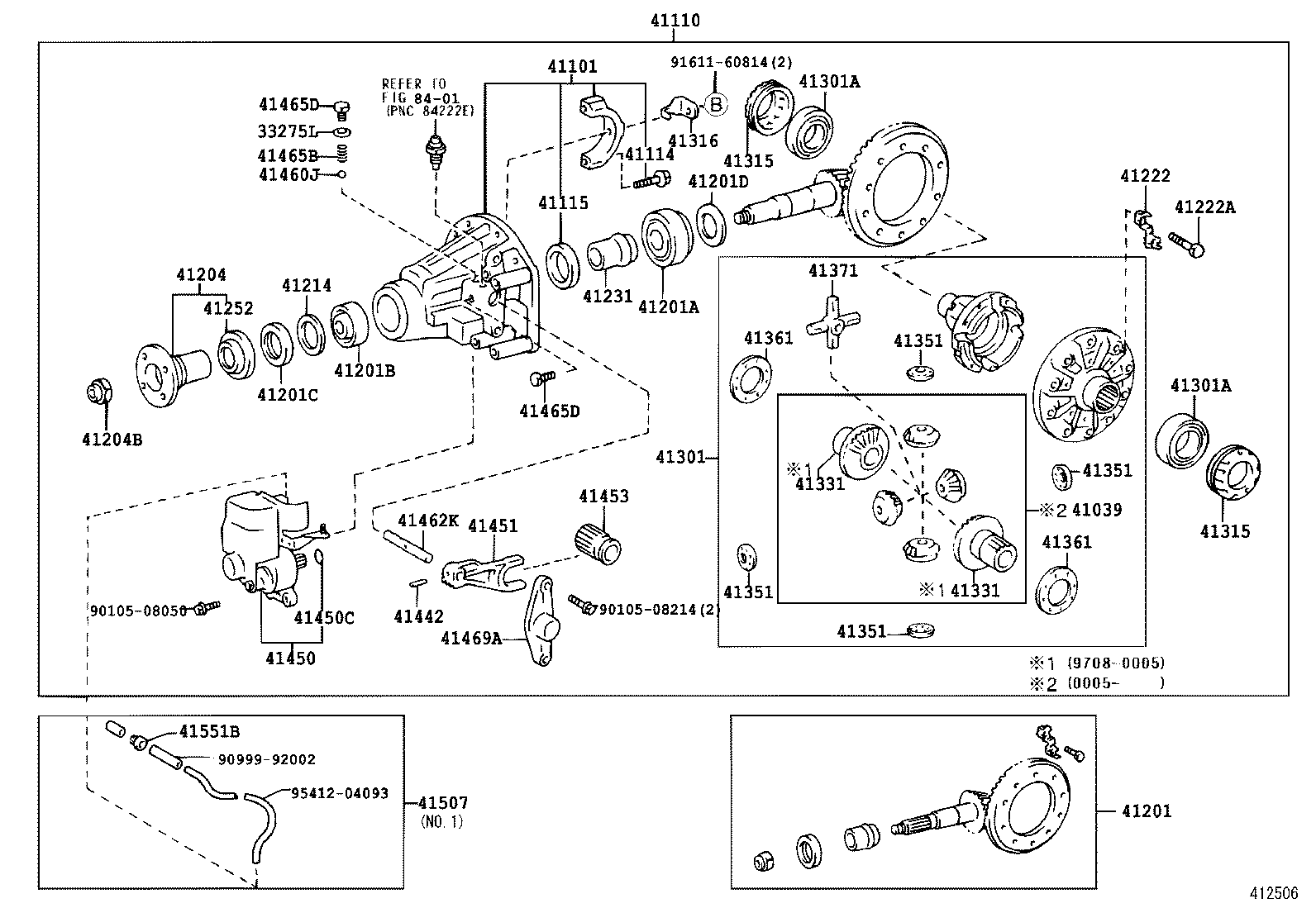 04412-35181 GASKET KIT, REAR DIFFERENTIAL CARRIER product image