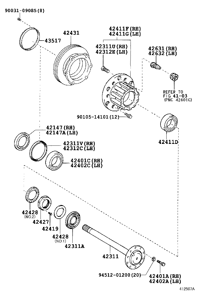 42431-37040 DISC, REAR product image
