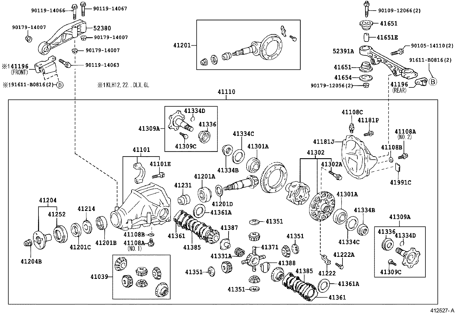 41039-34020 GEAR KIT, DIFFERENTIAL, REAR product image