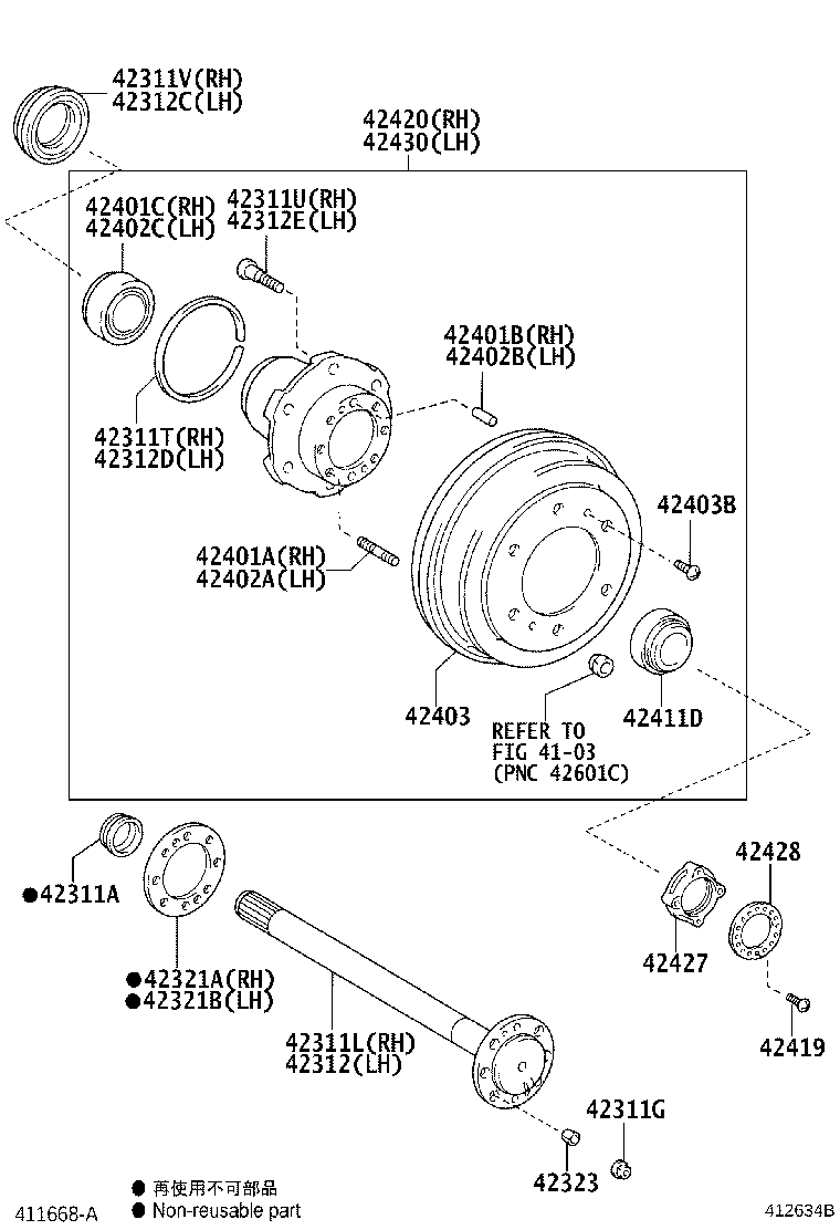 90942-T2004 BOLT, HUB (FOR REAR AXLE RH) product image