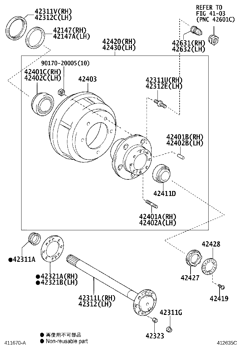 90942-T2004 BOLT, HUB (FOR REAR AXLE RH) product image