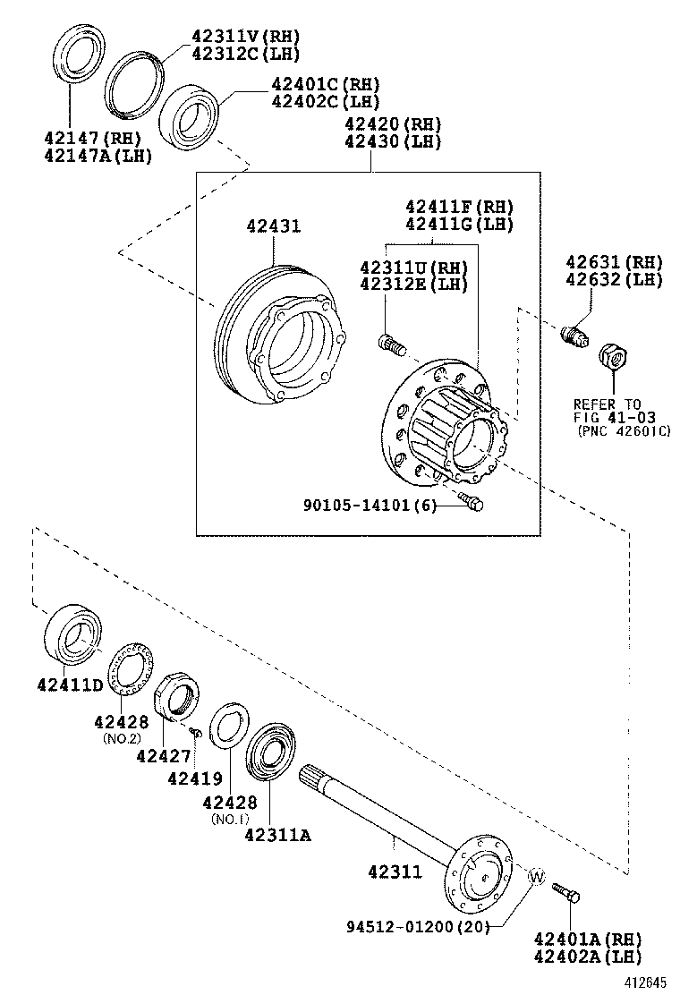 42431-37040 DISC, REAR product image