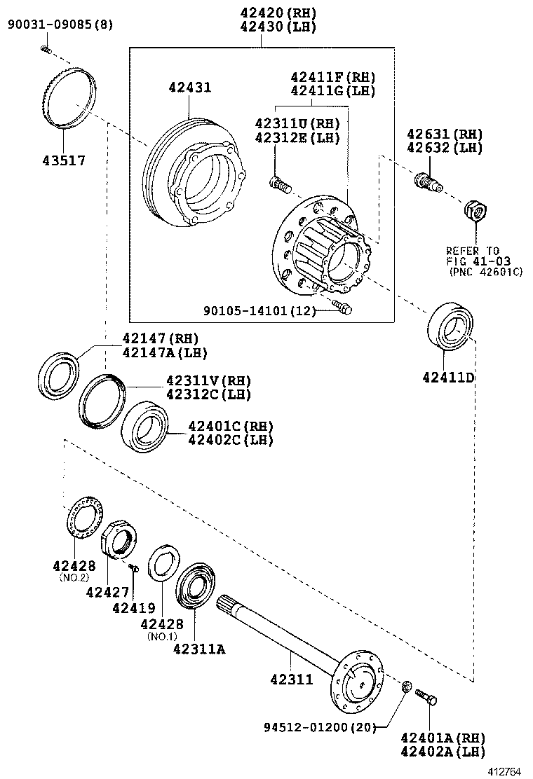 42431-37040 DISC, REAR product image