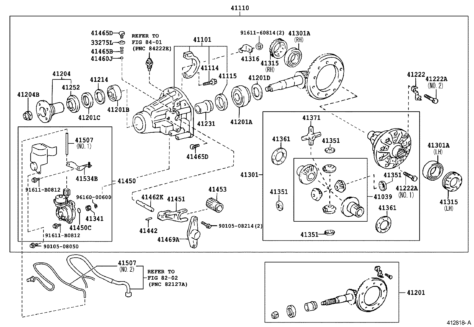 41201-80212 FINAL GEAR KIT, DIFFERENTIAL, REAR product image