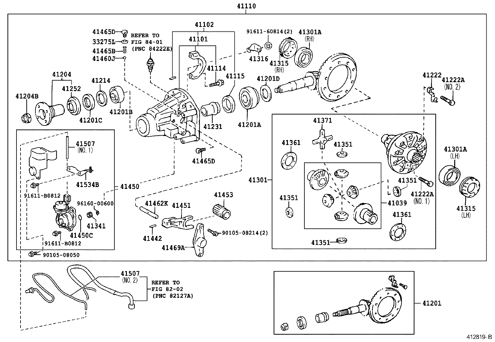 41201-80212 FINAL GEAR KIT, DIFFERENTIAL, REAR product image