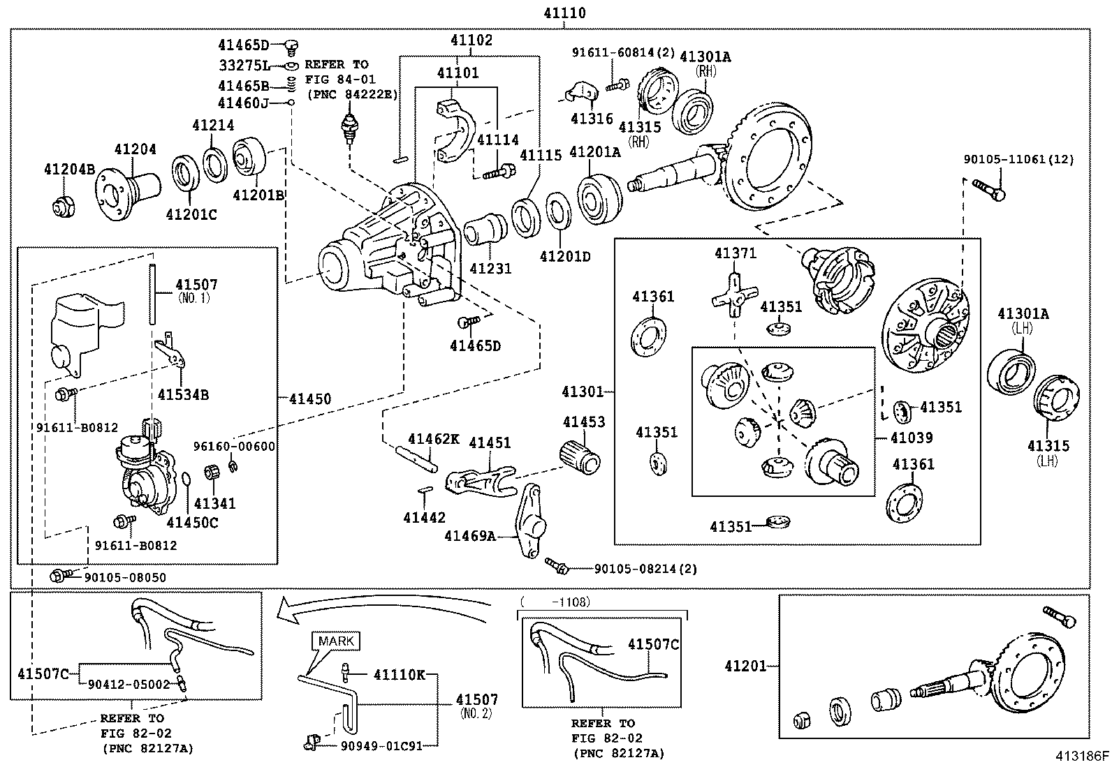 41110-35B30 CARRIER ASSY, DIFFERENTIAL, REAR product image