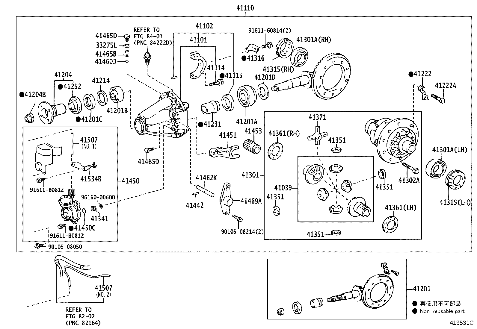 41110-0K032 CARRIER ASSY, DIFFERENTIAL, REAR product image
