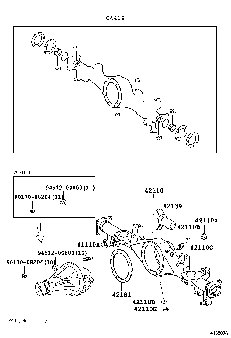 41039-34060 GEAR KIT, DIFFERENTIAL, REAR product image