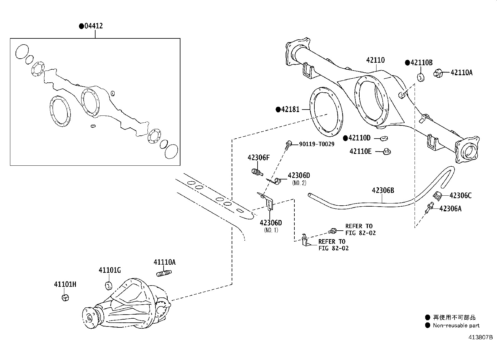 41110-0K032 CARRIER ASSY, DIFFERENTIAL, REAR product image