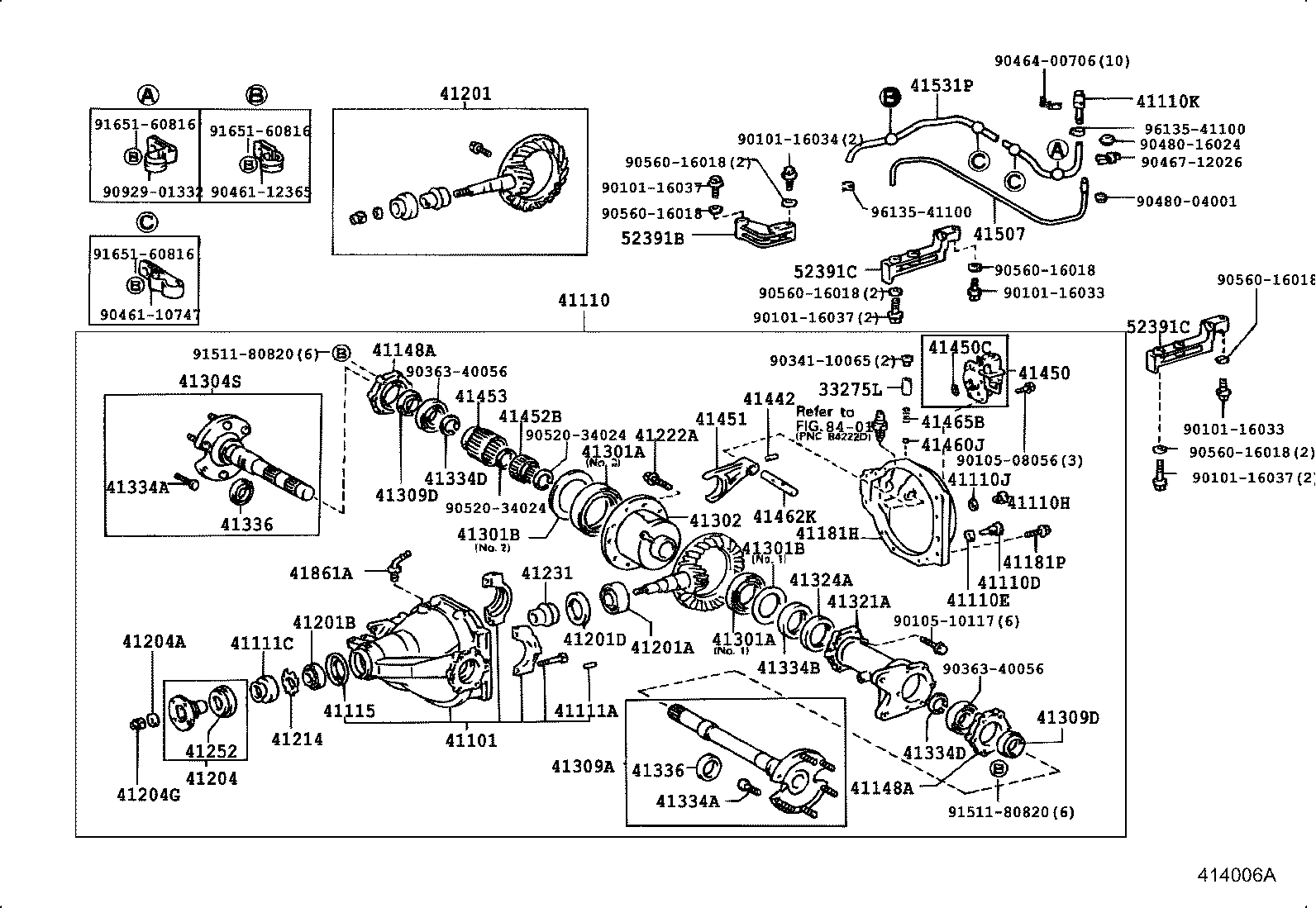 41301-65010 CASE SUB-ASSY, REAR DIFFERENTIAL product image