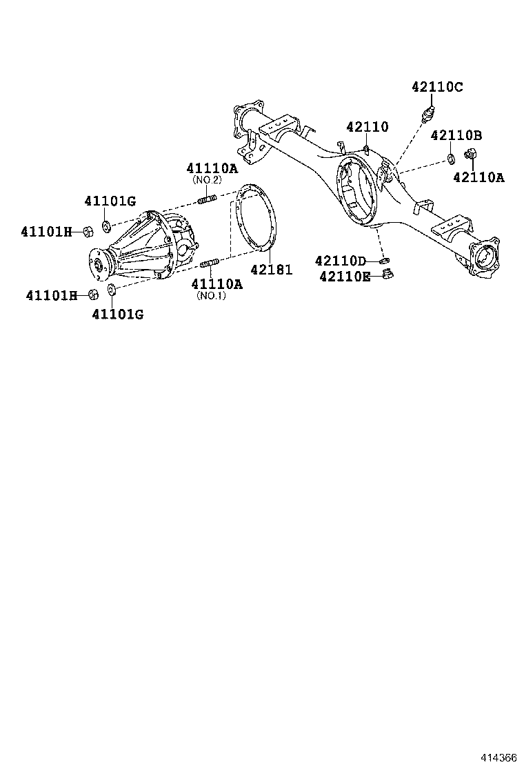 41201-80212 FINAL GEAR KIT, DIFFERENTIAL, REAR product image