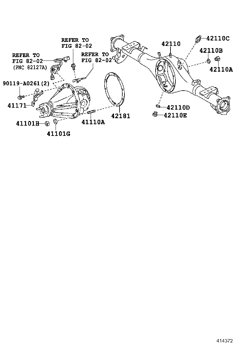 41201-80212 FINAL GEAR KIT, DIFFERENTIAL, REAR product image