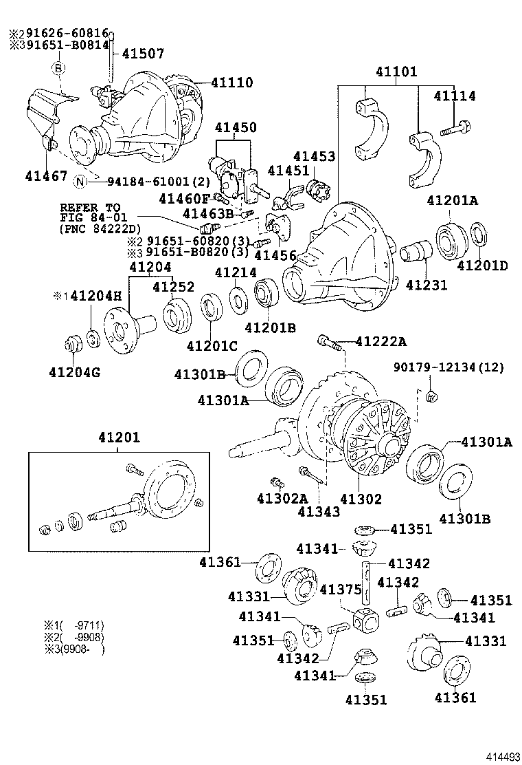 41201-80204 FINAL GEAR KIT, DIFFERENTIAL, REAR product image