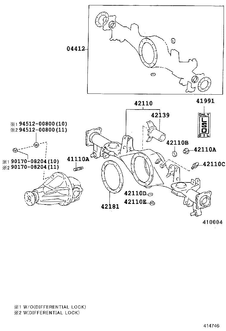 41039-34070 GEAR KIT, DIFFERENTIAL, REAR product image