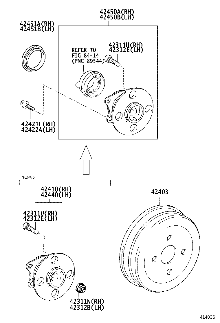 90311-42033 OIL SEAL, REAR DRIVE SHAFT, RH product image
