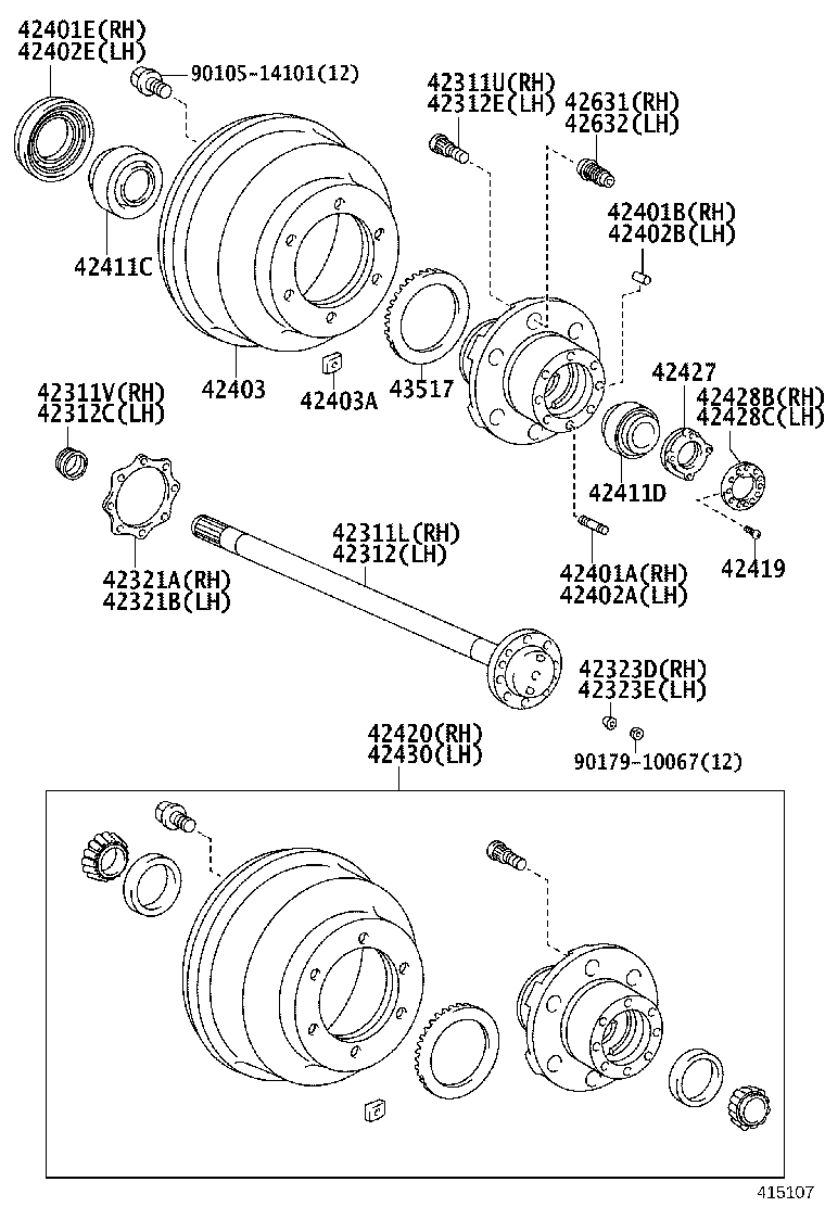 42441-25090 DEFLECTOR, BRAKE DRUM OIL RH product image
