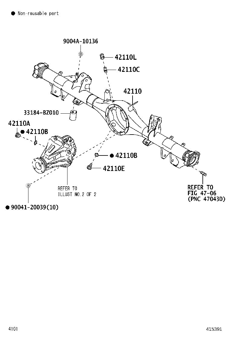 41039-BZ290 GEAR KIT, DIFFERENTIAL, REAR product image