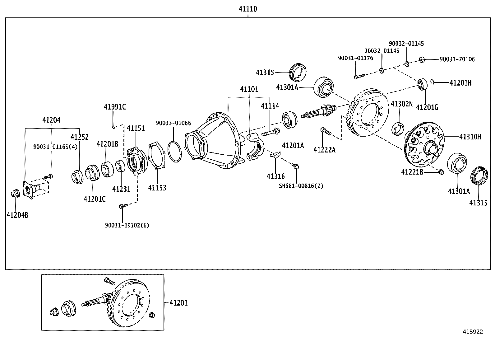 37341-0W020 DEFLECTOR, DUST (FOR REAR DIFFERENTIAL) product image
