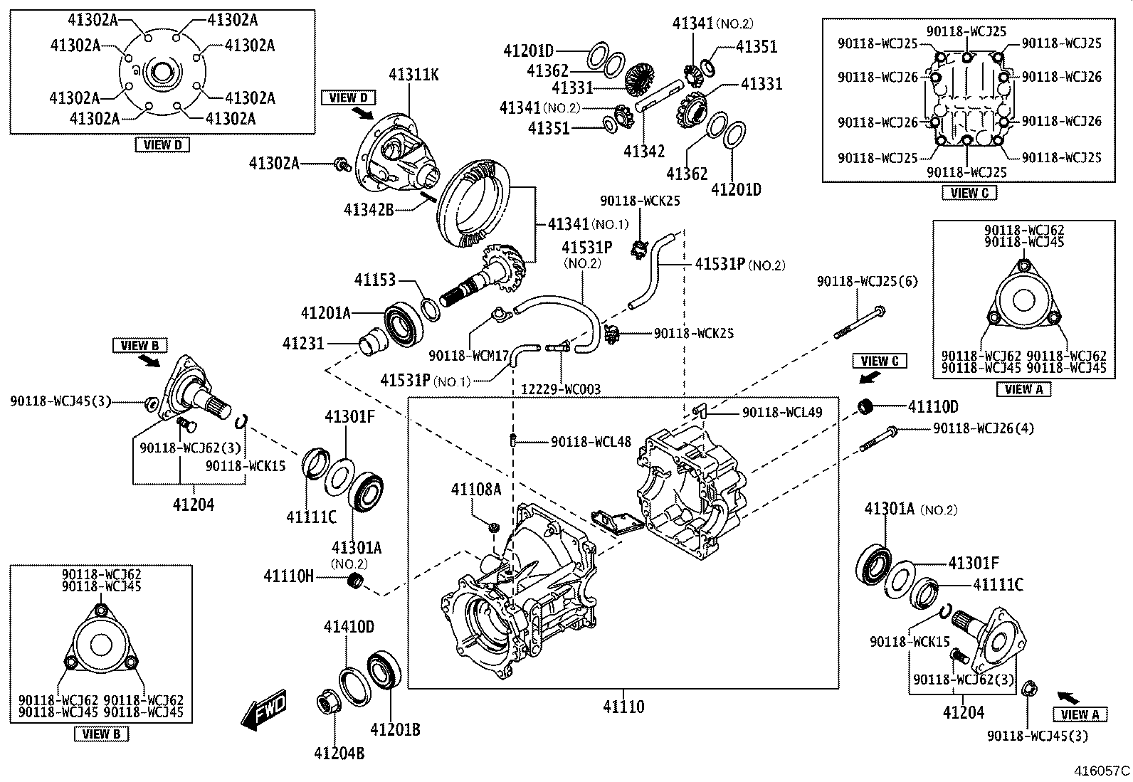 41341-WC004 PINION, REAR DIFFERENTIAL product image