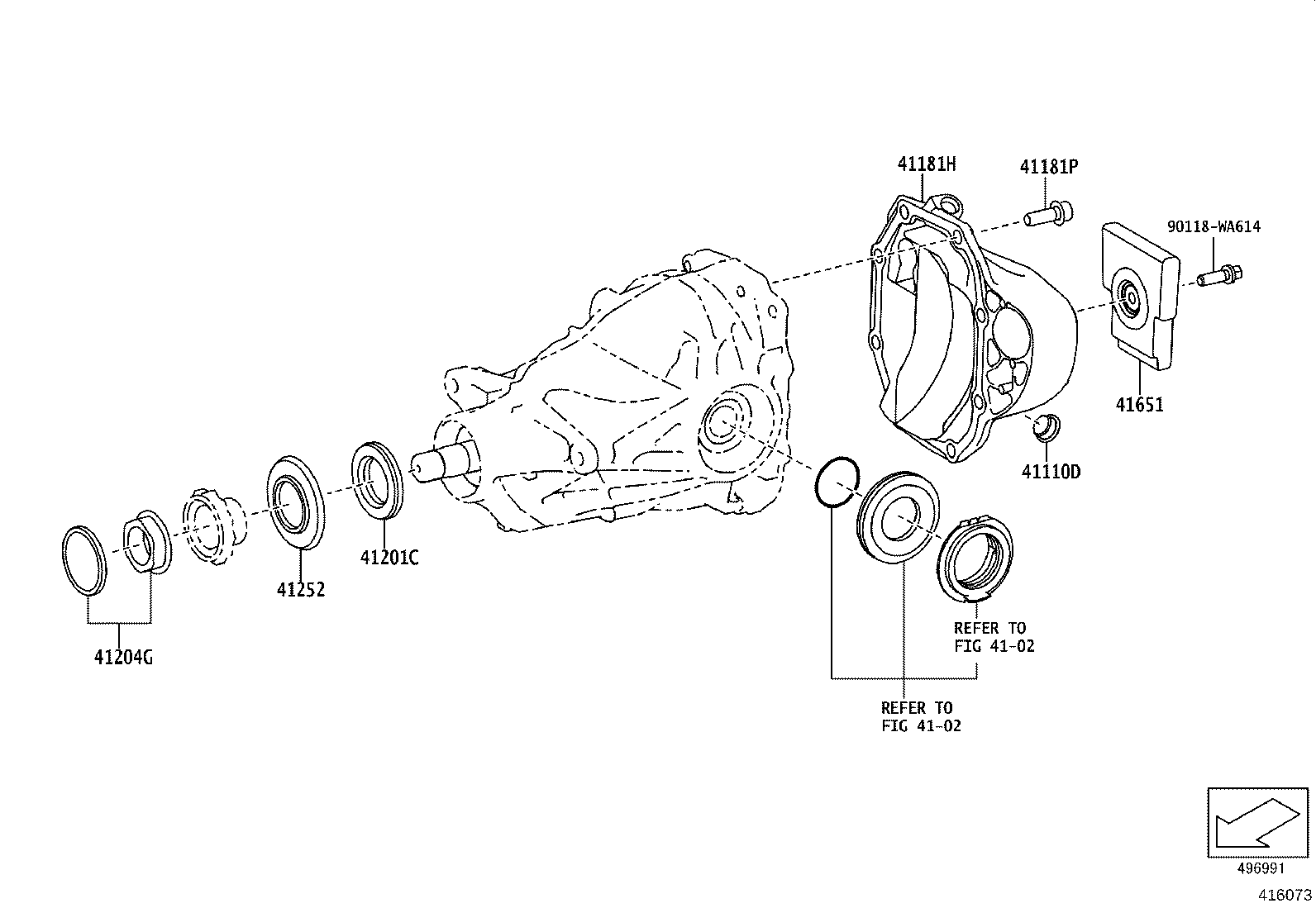 41110-WAA01 CARRIER ASSY, DIFFERENTIAL, REAR product image
