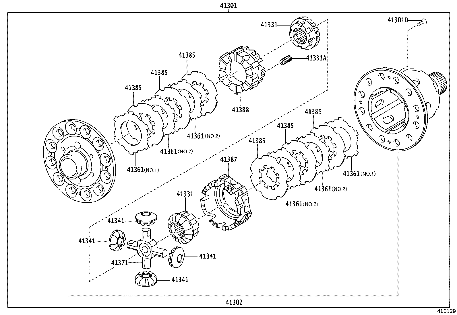 41301-52580 CASE SUB-ASSY, REAR DIFFERENTIAL product image