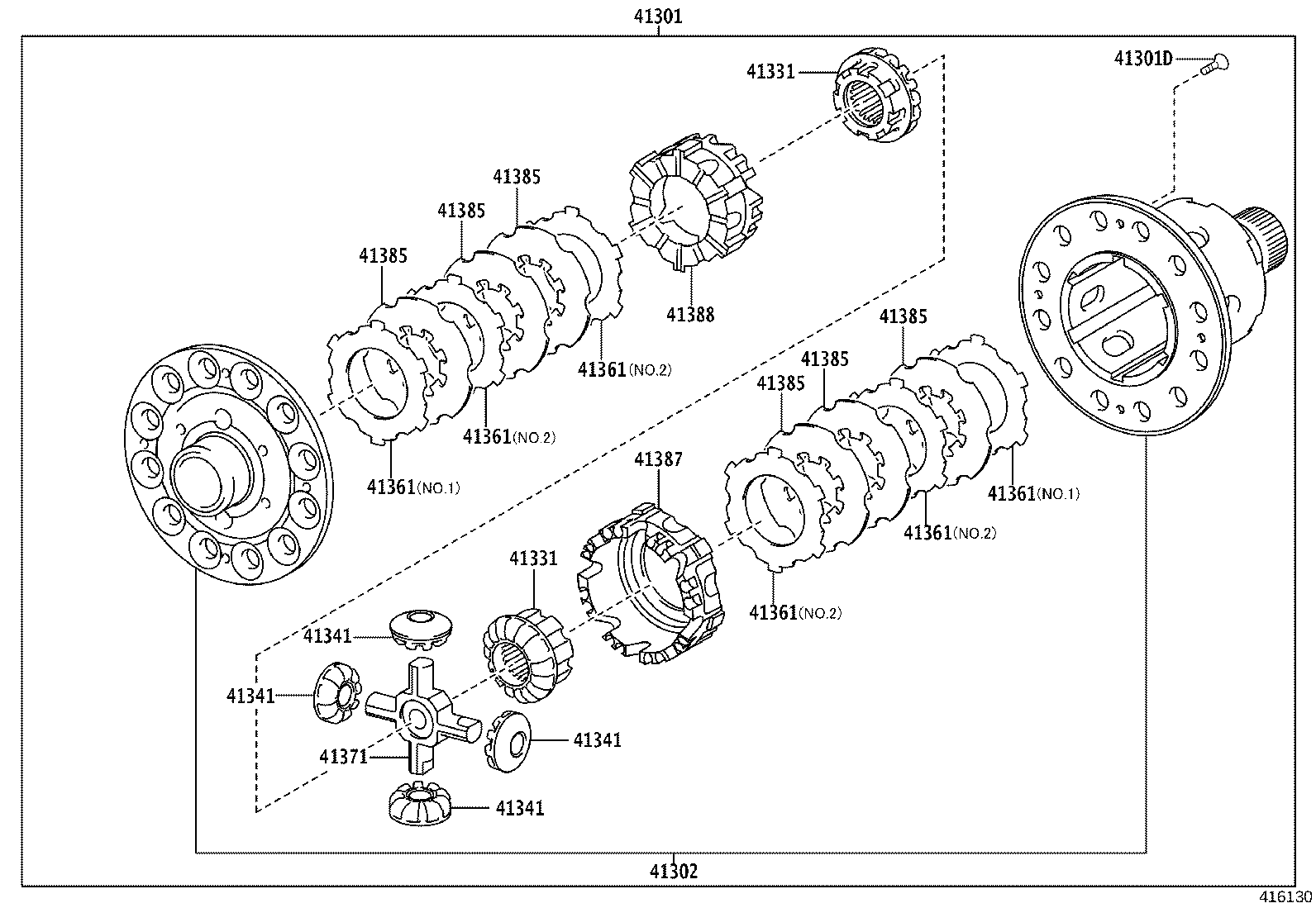 41301-52580 CASE SUB-ASSY, REAR DIFFERENTIAL product image