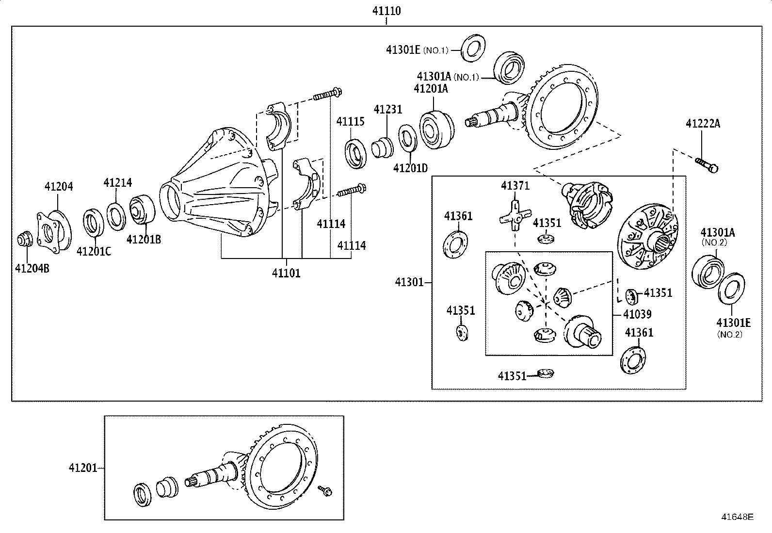 04412-60600 GASKET KIT, REAR DIFFERENTIAL CARRIER product image
